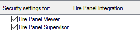 Fire Panel Integration Permissions